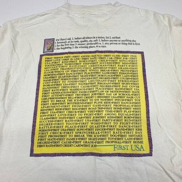 First USA Vintage Murina Mens L Graphic Tee T-Shirt Retro 90's 80s Single Stitch - Picture 3 of 10